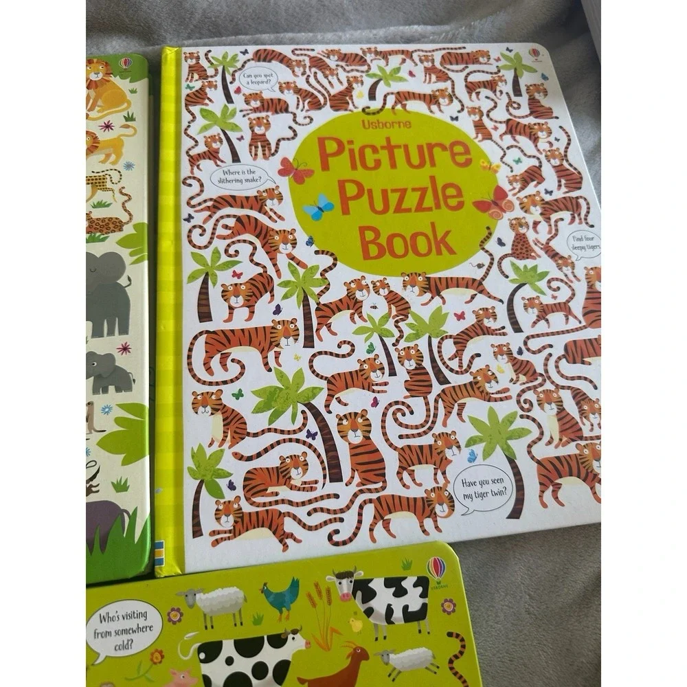 USBORNE Picture Puzzle Books [Hardcover] [2015] - Lot of 3